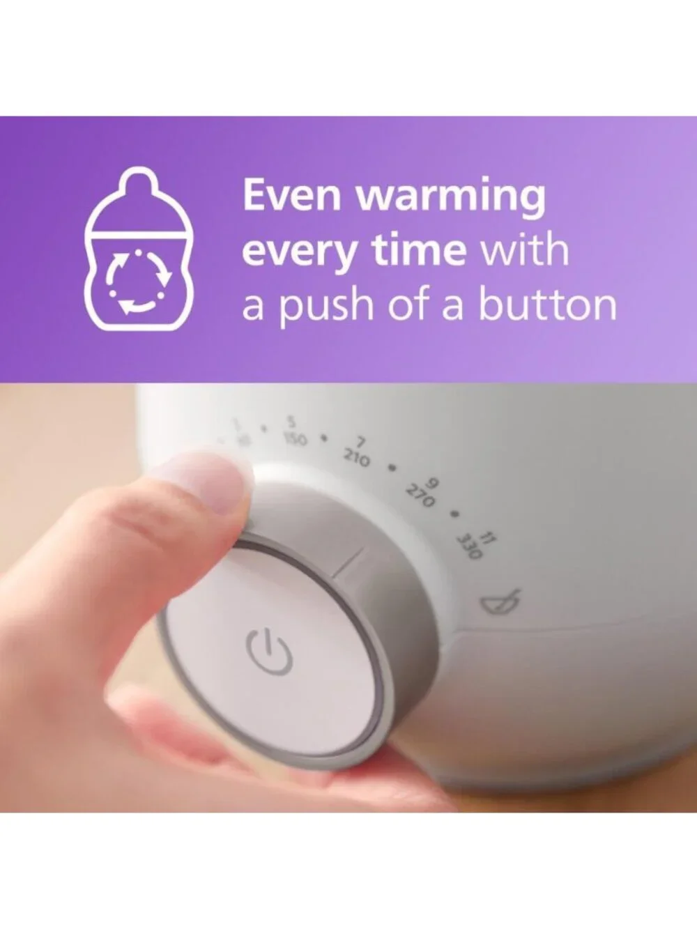 Premium Fast Bottle Warmer with Smart Temp Control & Auto Shut-Off, Water Bath